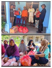 PEMERINTAH KALURAHAN KALITEKUK SALURKAN BANTUAN SOSIAL UNTUK WARGA TERDAMPAK PUTING BELIUNG